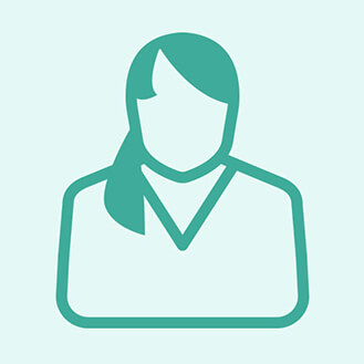 Dr. med. Corinna Becker Stilisiertes grünes Person-Symbol mit Silhouette eines Kopfes und Schultern auf hellgrünem Hintergrund